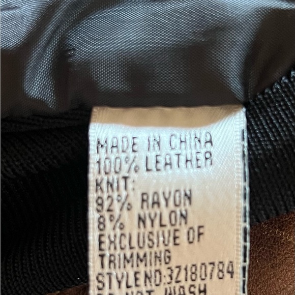 Nygard Collection Geometirc Embroidered Leather Jacket - Picture 10 of 11